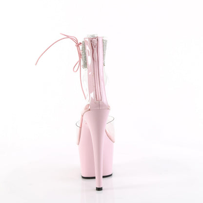 ADORE-724RS Pleaser Clear/Baby Pink Sexy Platform Shoes (Pole Dancing Heels)