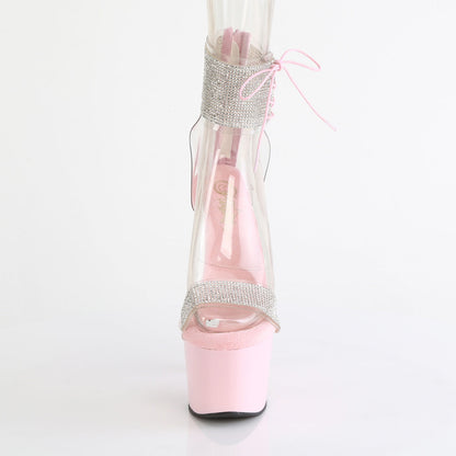 ADORE-727RS Pleaser Clear/Baby Pink Sexy Platform Shoes (Pole Dancing Heels)