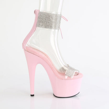 ADORE-727RS Pleaser Clear/Baby Pink Sexy Platform Shoes (Pole Dancing Heels)