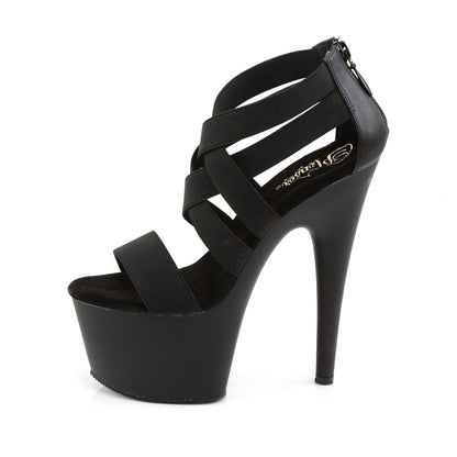 ADORE-769 Pleaser Black Elastic Sexy Platform Shoes (Pole Dancing Heels)