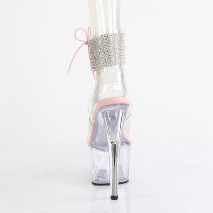 ADORE-791-2RS Pleaser Clear/Baby Pink Sexy Platform Shoes (Pole Dancing Heels)