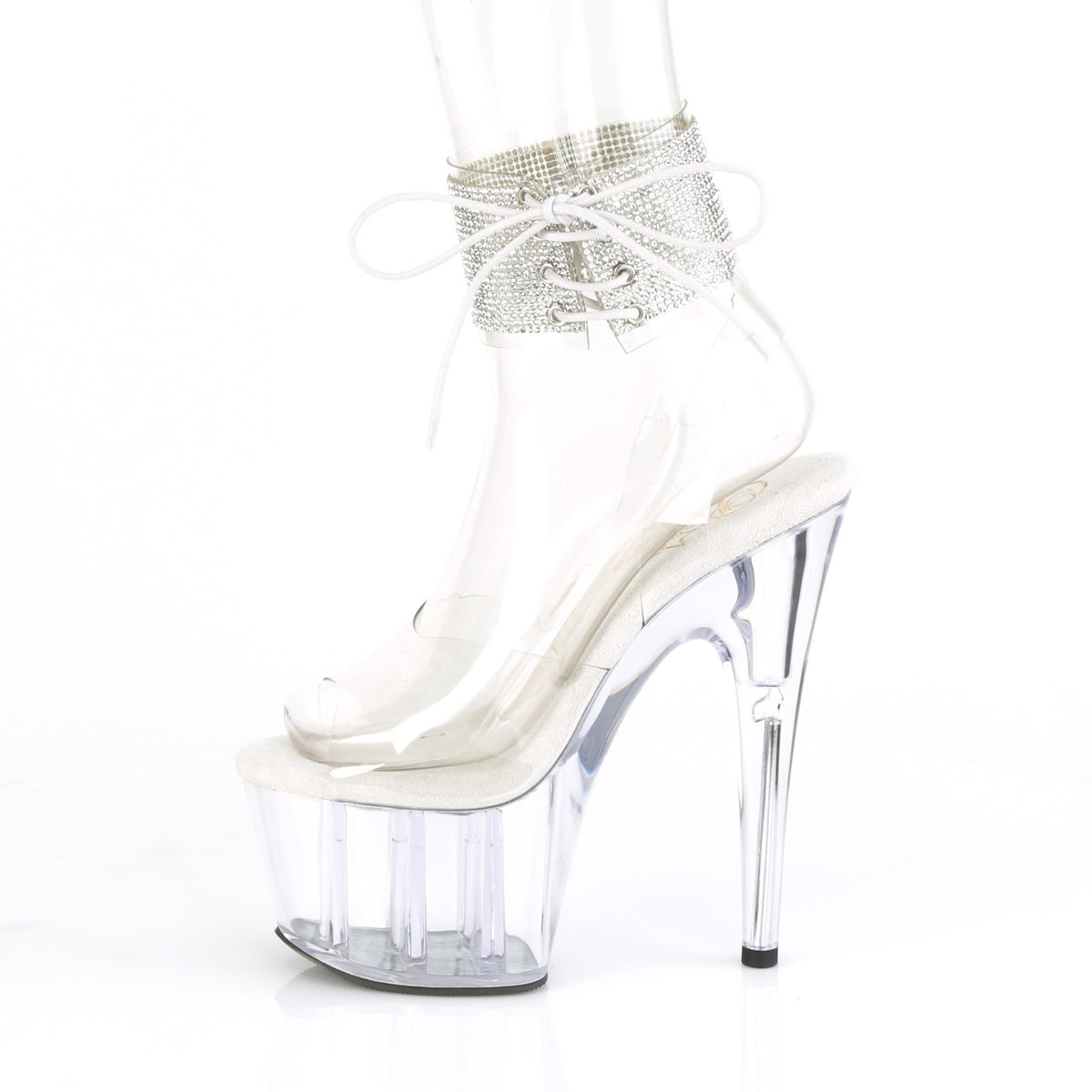 ADORE-791-2RS Pleaser Transparent Clear Platform Shoes [Exotic Dance Shoes]