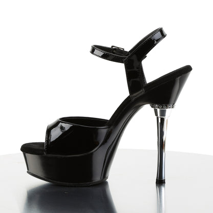 ALLURE-609 Pleaser Black Patent Sexy Platform Shoes (Pole Dancing Heels)