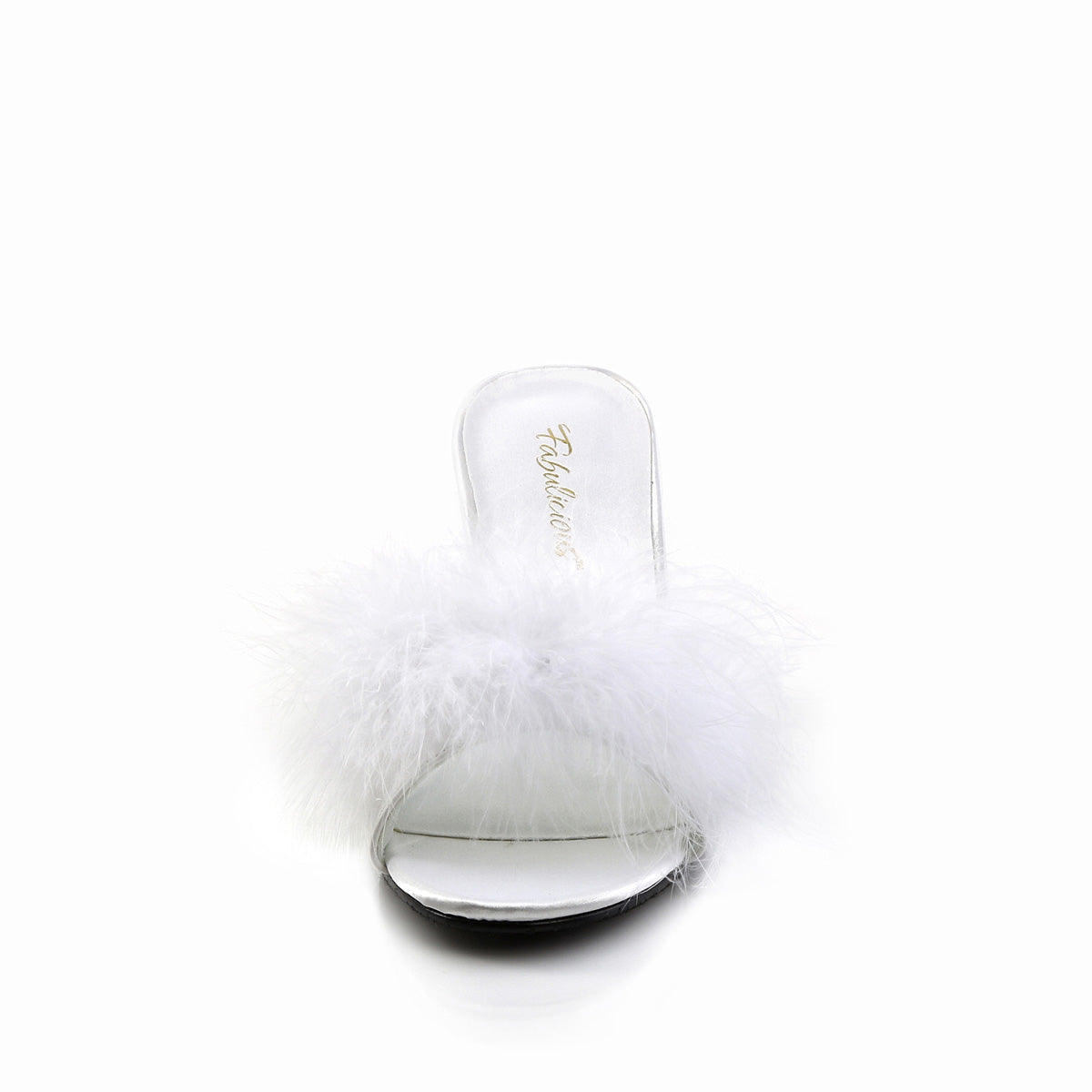 AMOUR-03 Fabulicious White Pu-Fur Shoes [Sexy Shoes]