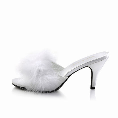 amour 03 sexy shoes fabulicious shoes wht pu fur