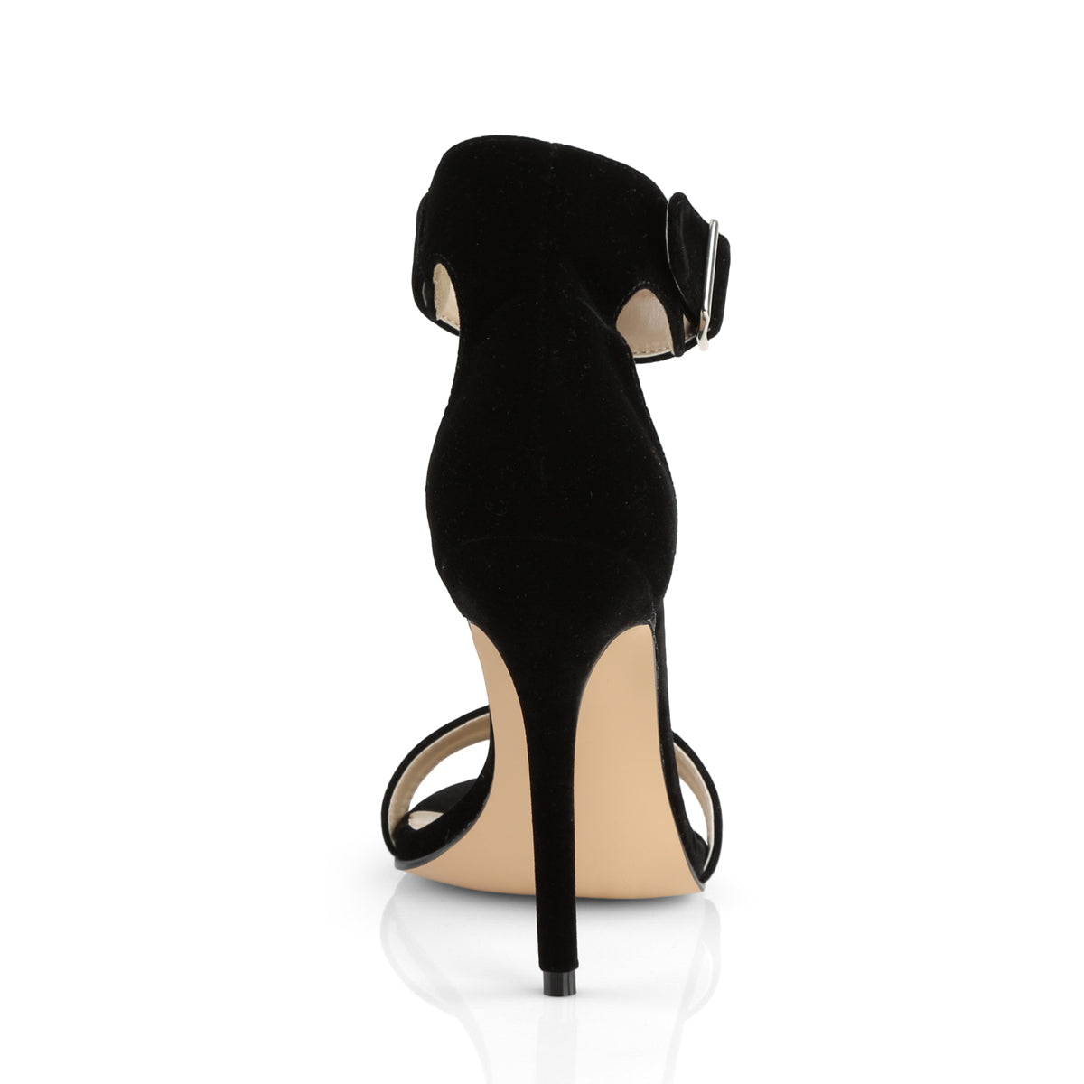 AMUSE-10 Pleaser Black Velvet Single Sole Shoes [Sexy Shoes]