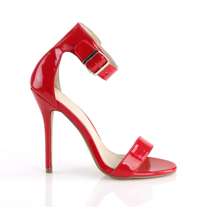 AMUSE-10 Pleaser Red Patent Sexy Single Sole Shoes (Fetish Footwear)