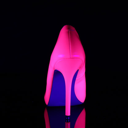 AMUSE-20 Pleaser Neon Fuchsia Sexy Single Sole Shoes (Fetish Footwear)