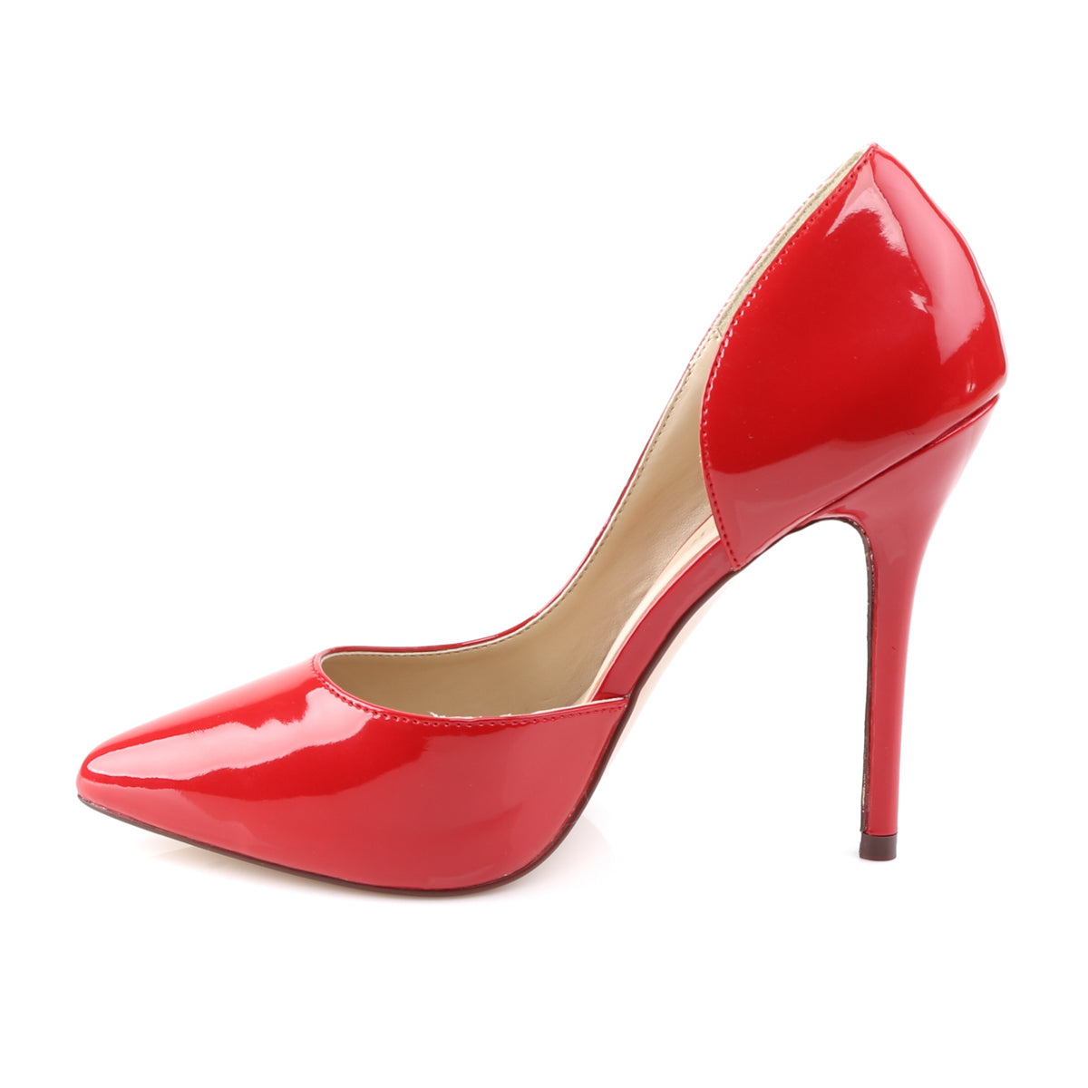 AMUSE-22 Pleaser Red Patent Single Sole Shoes [Sexy Shoes]