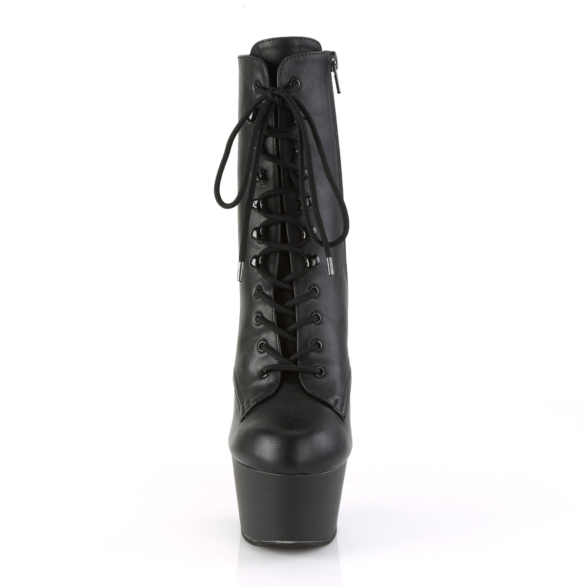 ASPIRE-1020 Pleaser Black Faux Leather/Black Matte Platform Shoes [Exotic Dance Boots]