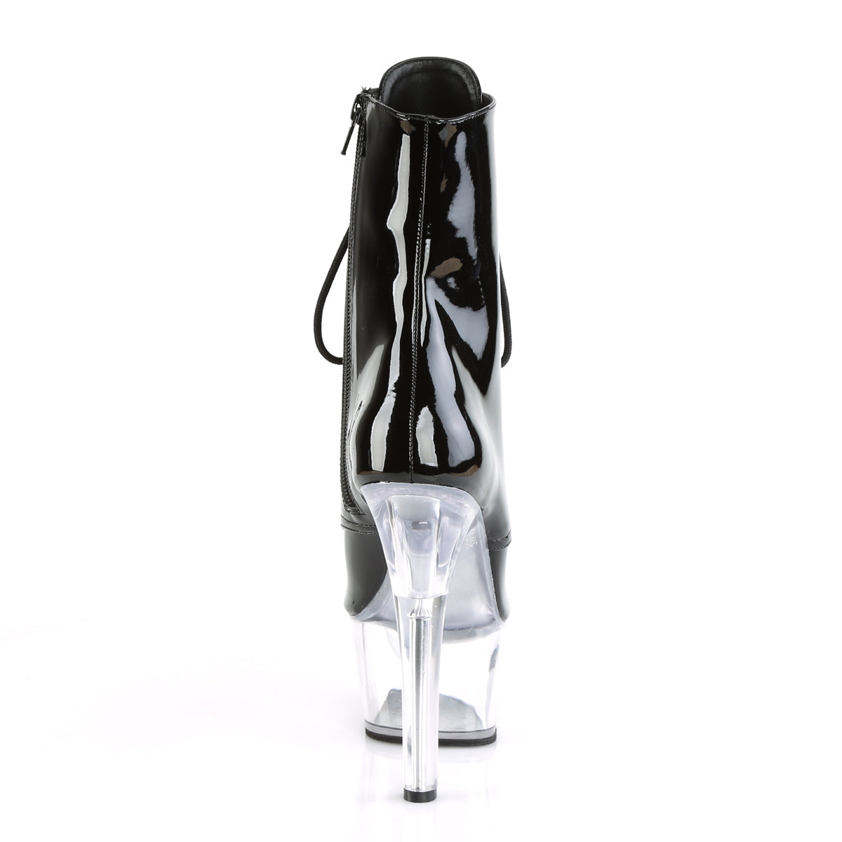 ASPIRE-1021 Pleaser Black Patent/Clear Platform Shoes [Exotic Dance Boots]