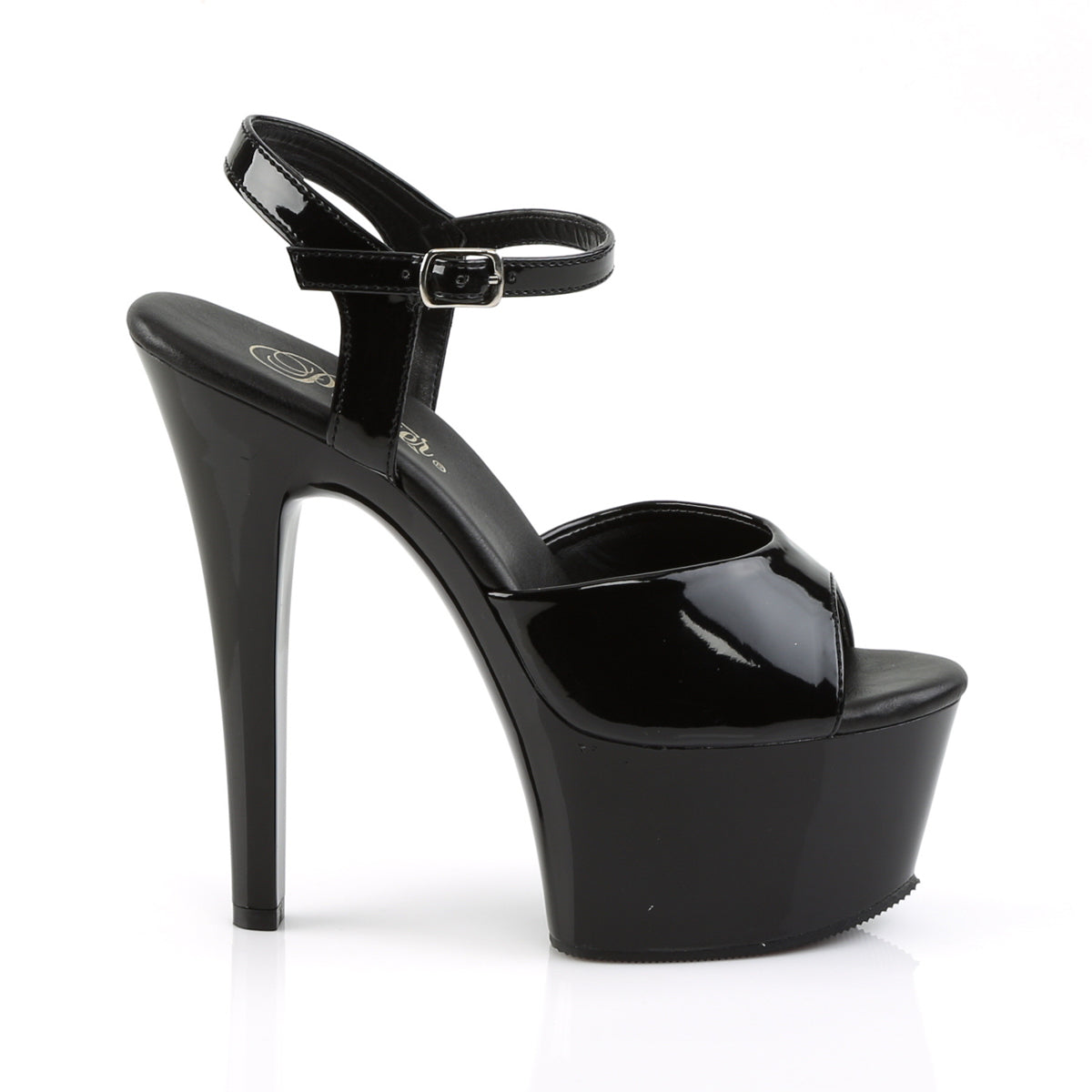 ASPIRE-609 Pleaser Black Patent Platform Shoes [Exotic Dance Shoes]