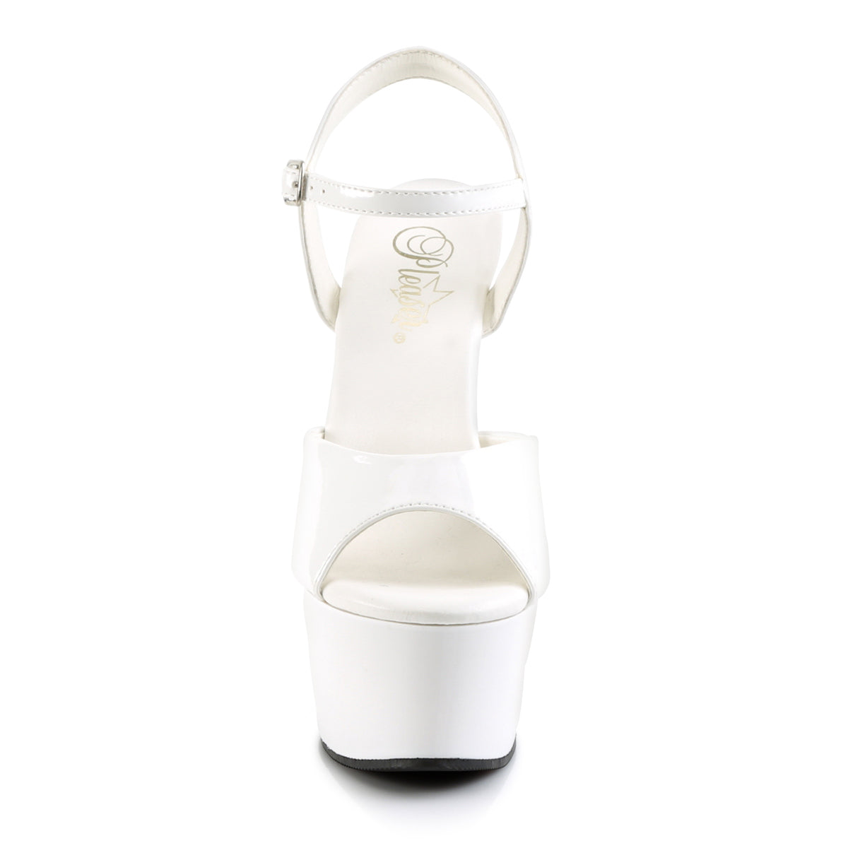 ASPIRE-609 Pleaser White Patent/White Platform Shoes [Exotic Dance Shoes]