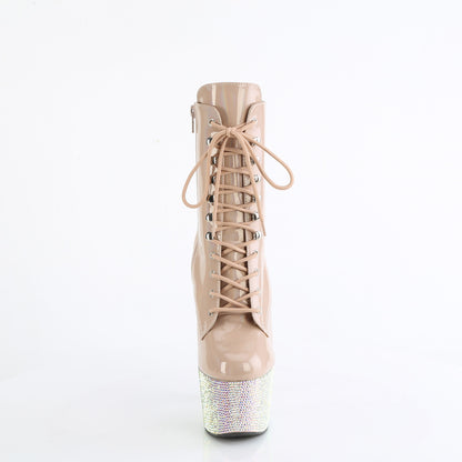 BEJEWELED-1020-7 Pleaser Nude Holo Sexy Platform Shoes (Pole Dancing Heels)