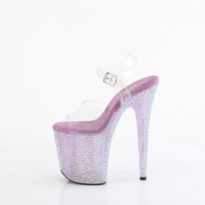 BEJEWELED-808RRS Pleaser Clear/Lavender Sexy Platform Shoes (Pole Dancing Heels)