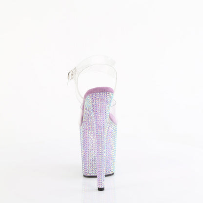 BEJEWELED-808RRS Pleaser Clear/Lavender Sexy Platform Shoes (Pole Dancing Heels)