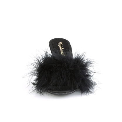 belle 301f exotic dancing fabulicious shoes blk pu fur clr