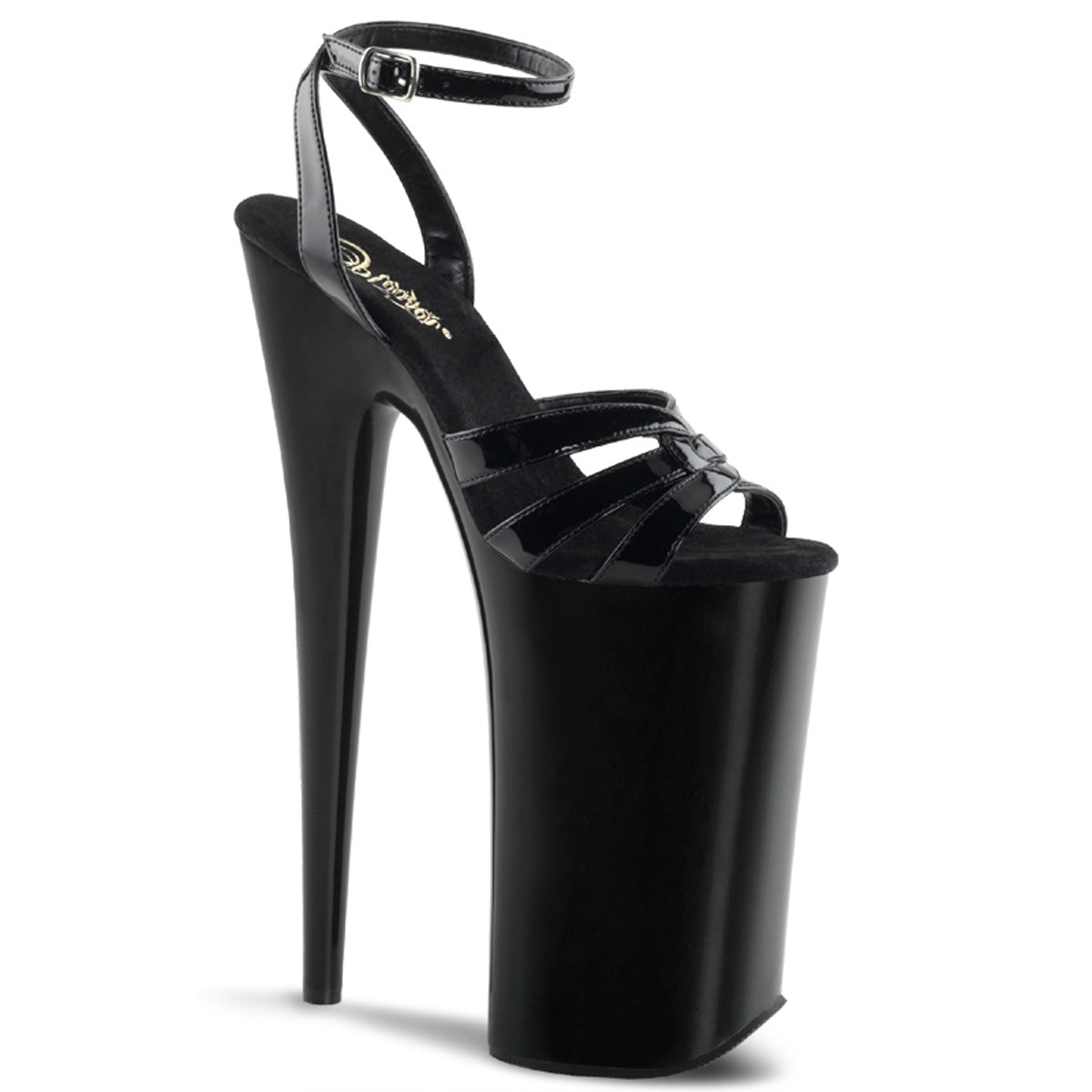 BEYOND-012 Strippers Heels Pleaser Platforms (Exotic Dancing) Blk/Blk