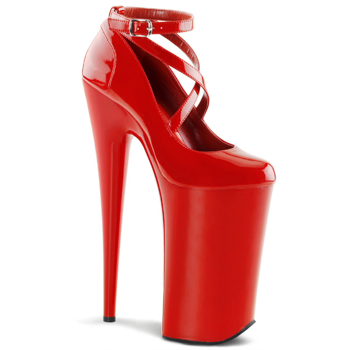 BEYOND-087 Strippers Heels Pleaser Platforms (Exotic Dancing) Red/Red