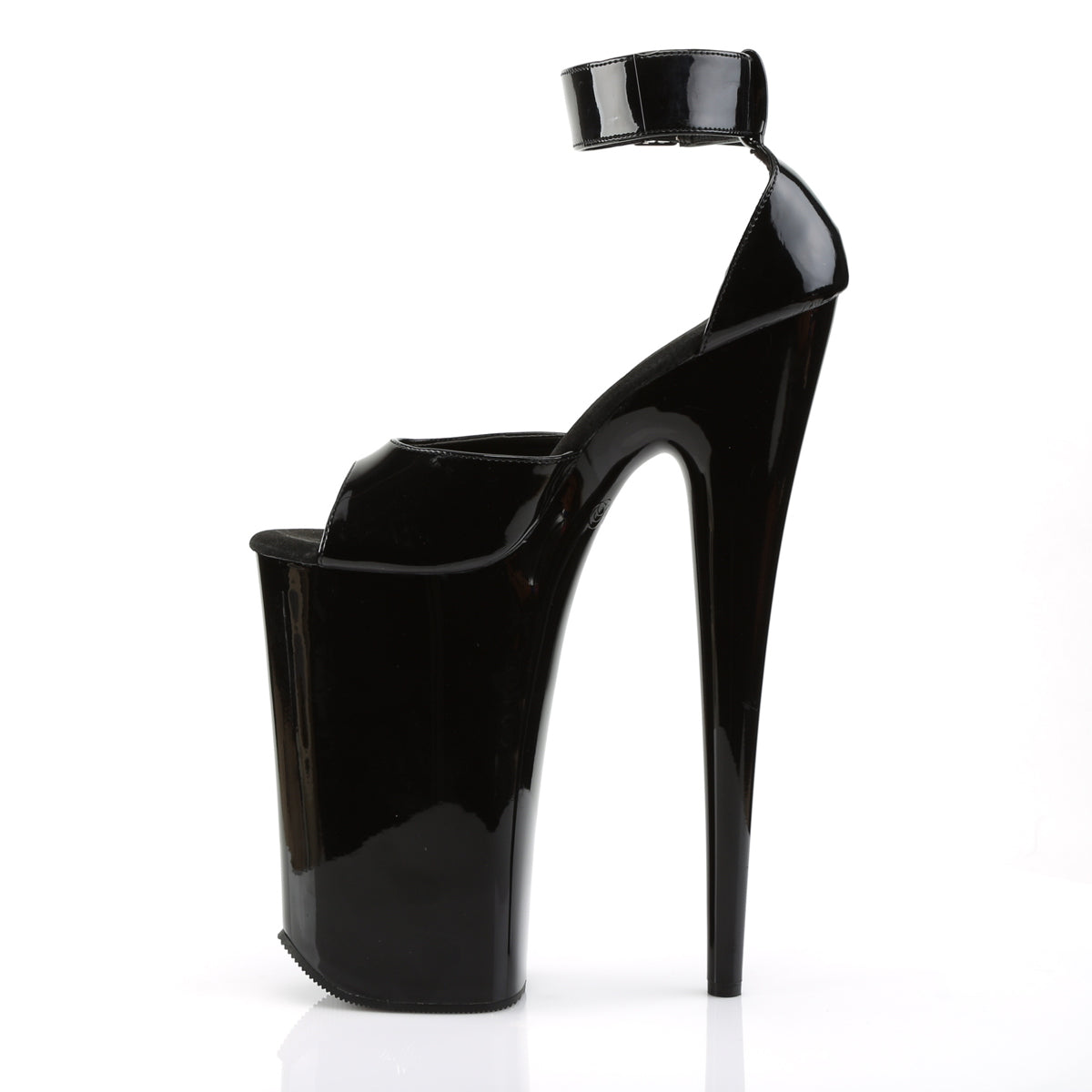 BEYOND-089 Pleaser Black Platform Shoes [Extreme High Heels]