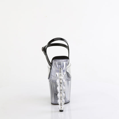 BLISS-708-1BC Pleaser Clear/Black Sexy Platform Shoes (Pole Dancing Heels)