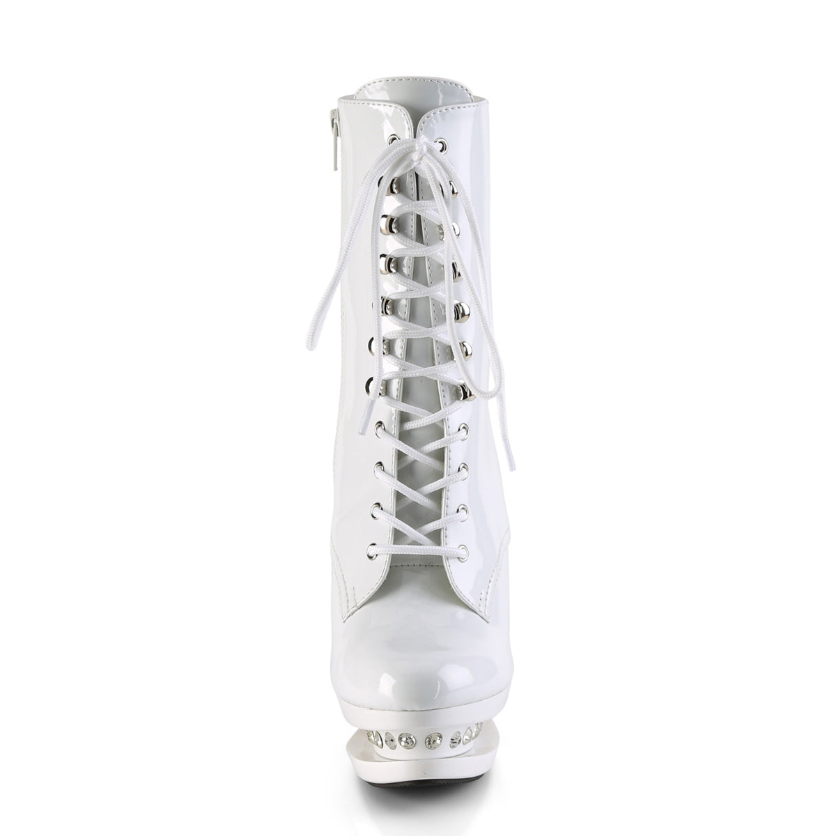 BLONDIE-R-1020 Pleaser White Patent/White Platform Shoes [Kinky Boots]