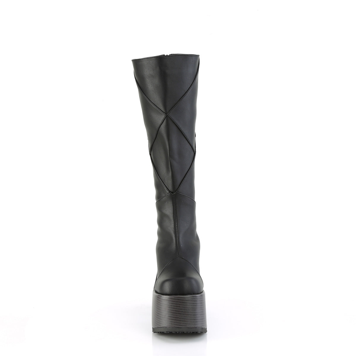 CAMEL-280 Demonia Black Vegan Leather Women's Mid-Calf & Knee High Boots [Demonia Cult Alternative Footwear]