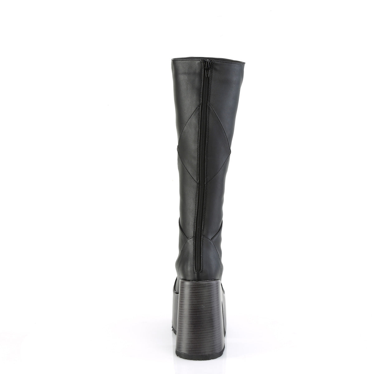 CAMEL-280 Demonia Black Vegan Leather Women's Mid-Calf & Knee High Boots [Demonia Cult Alternative Footwear]