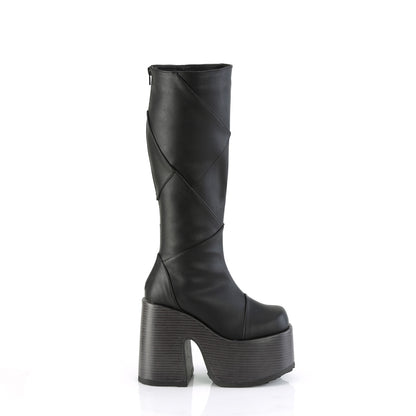 camel 250 Alternative Chunky Boots demonia womens mid calf knee high boots blk vegan leather