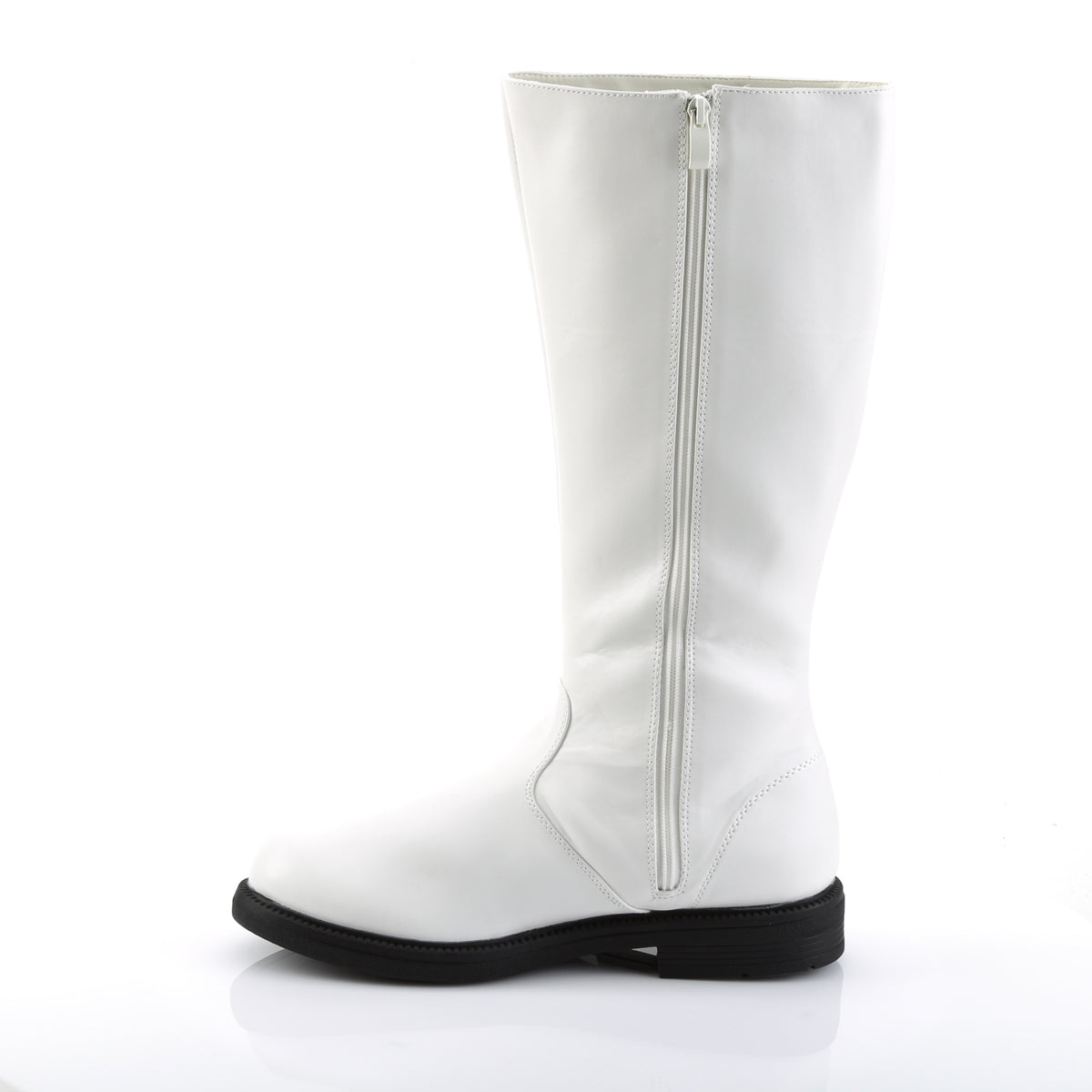 CAPTAIN-100 Fancy Dress Costume Funtasma Men's Boots White Pu