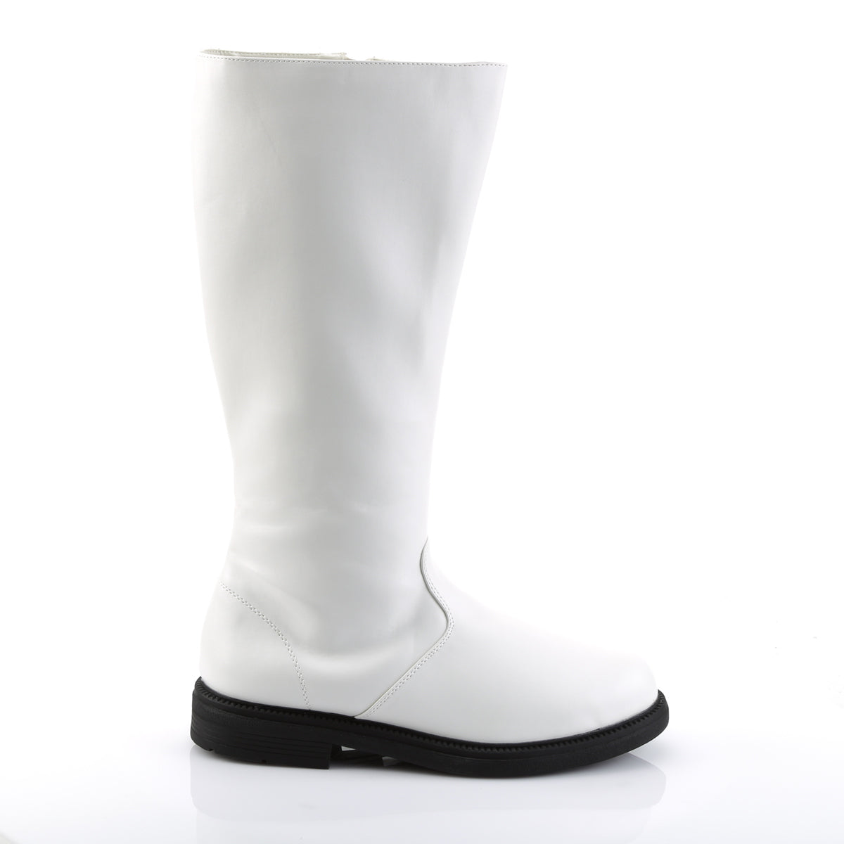 CAPTAIN-100 Fancy Dress Costume Funtasma Men's Boots White Pu