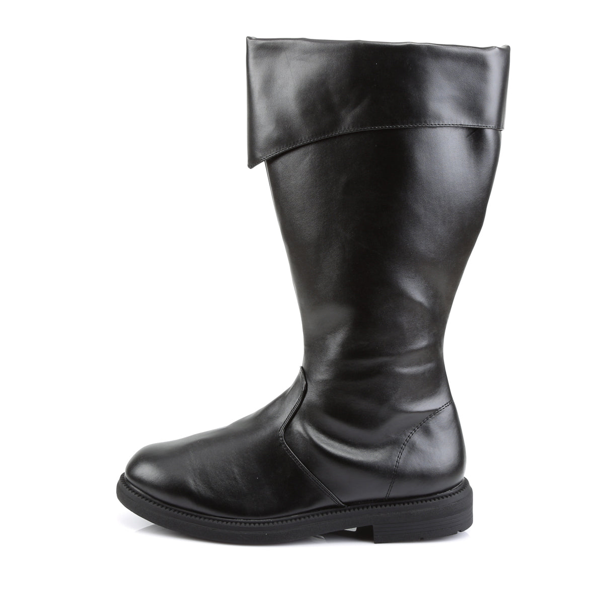 CAPTAIN-105 Fancy Dress Costume Funtasma Men's Boots Black Pu