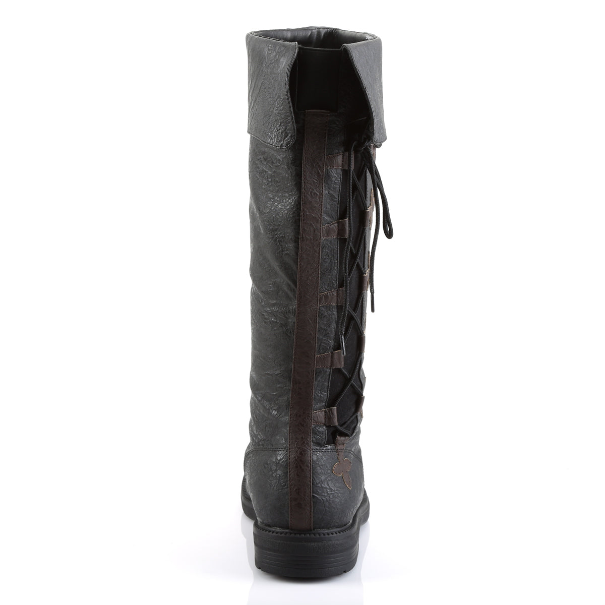 CAPTAIN-110 Fancy Dress Costume Funtasma Men's Boots Black-Brown Distressed Pu