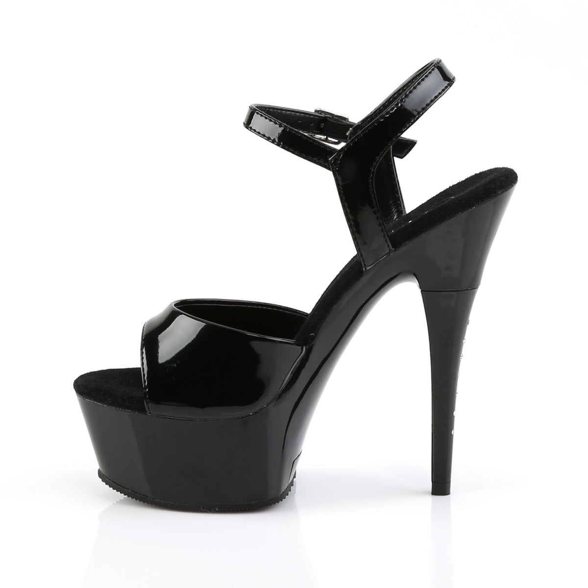 CAPTIVA-609 Pleaser Black Patent Platform Shoes [Exotic Dance Shoes]