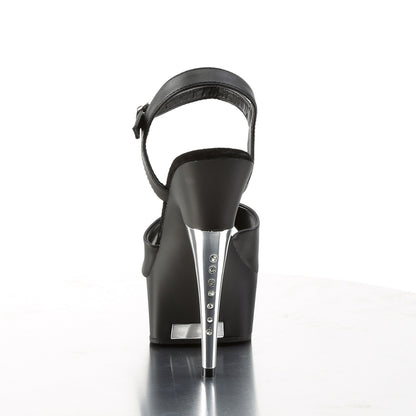 CAPTIVA-609 Pleaser Black Faux Leather Sexy Platform Shoes (Pole Dancing Heels)