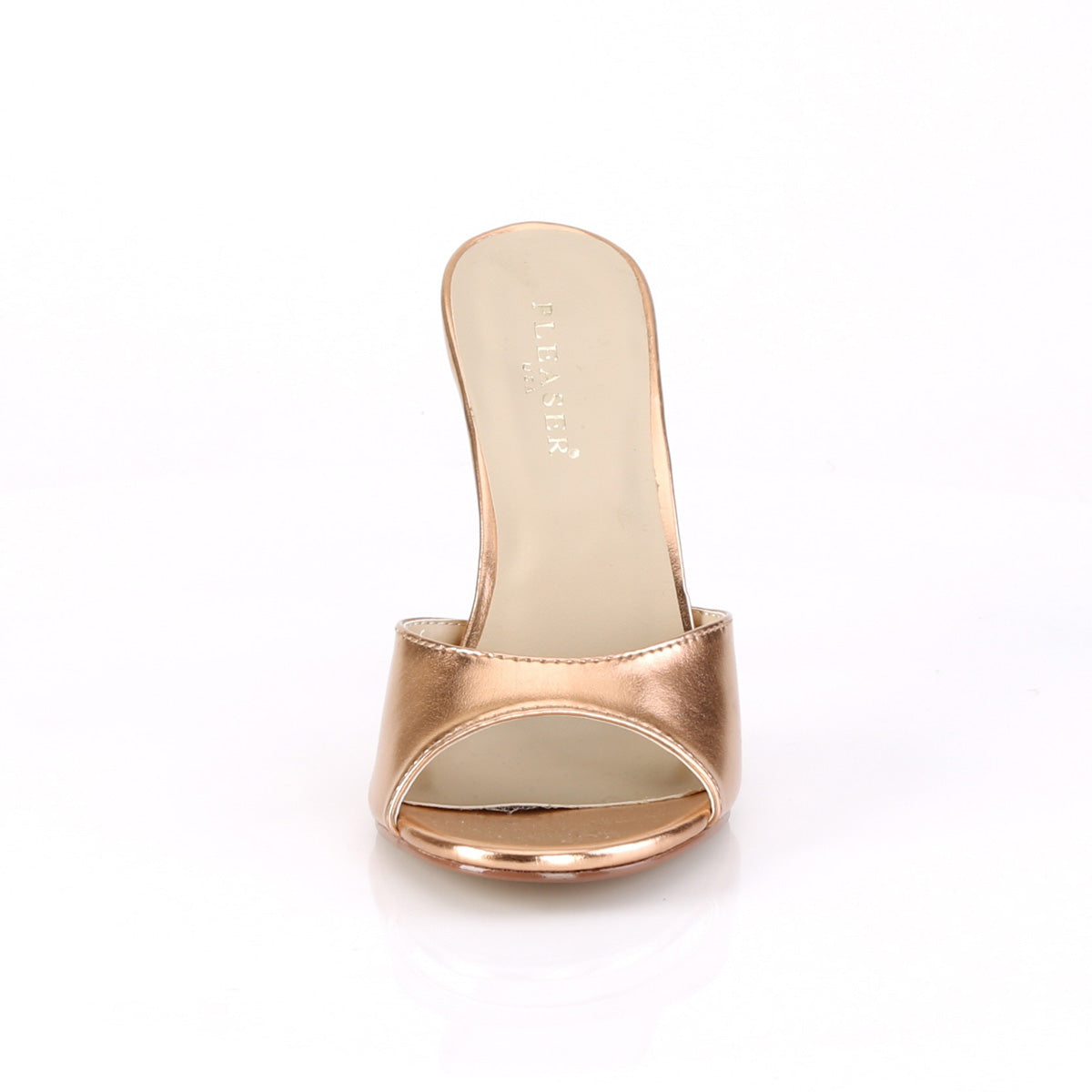 CLASSIQUE-01 Pleaser Rose Gold Metallic Pu Single Sole Shoes [Sexy Shoes]