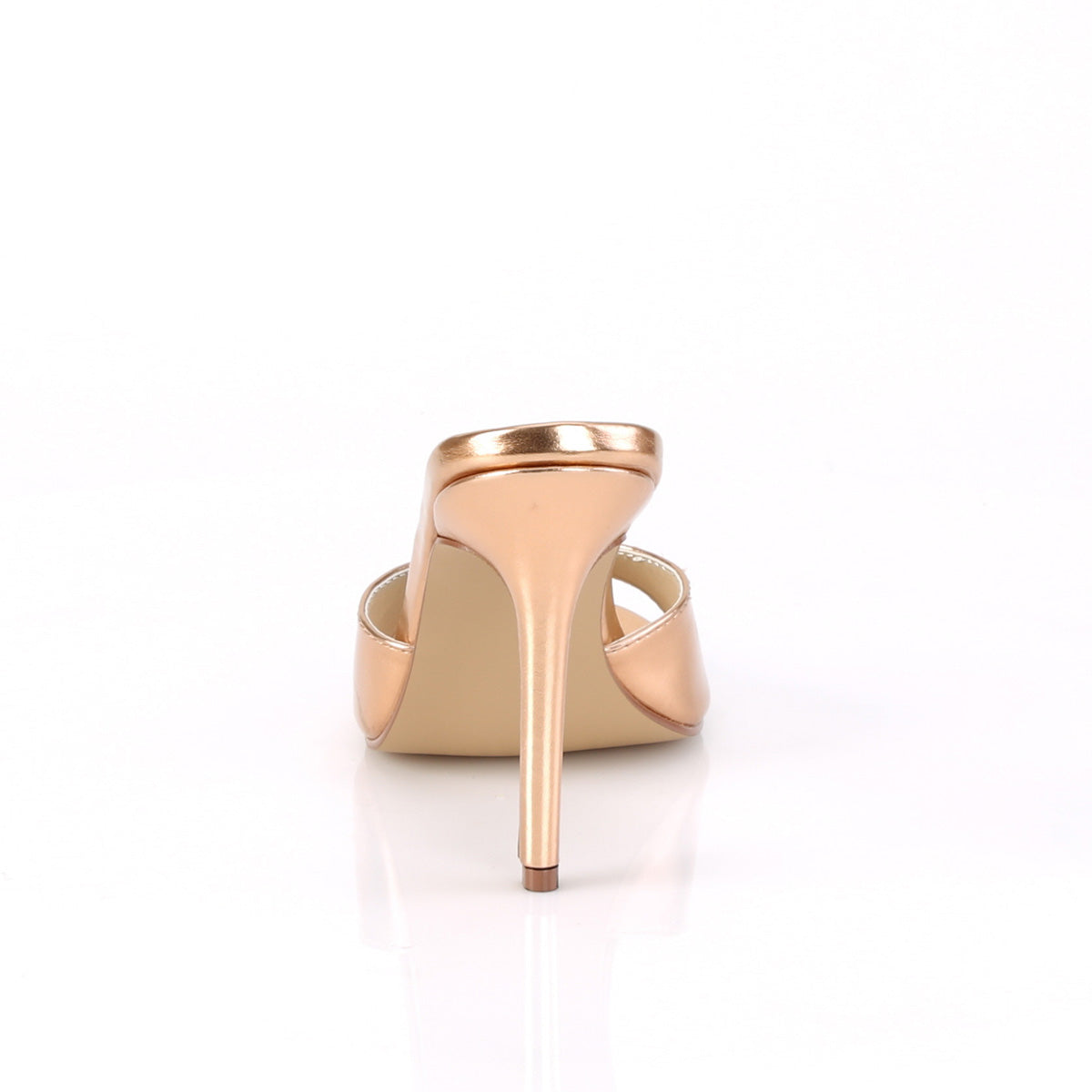 CLASSIQUE-01 Pleaser Rose Gold Metallic Pu Single Sole Shoes [Sexy Shoes]