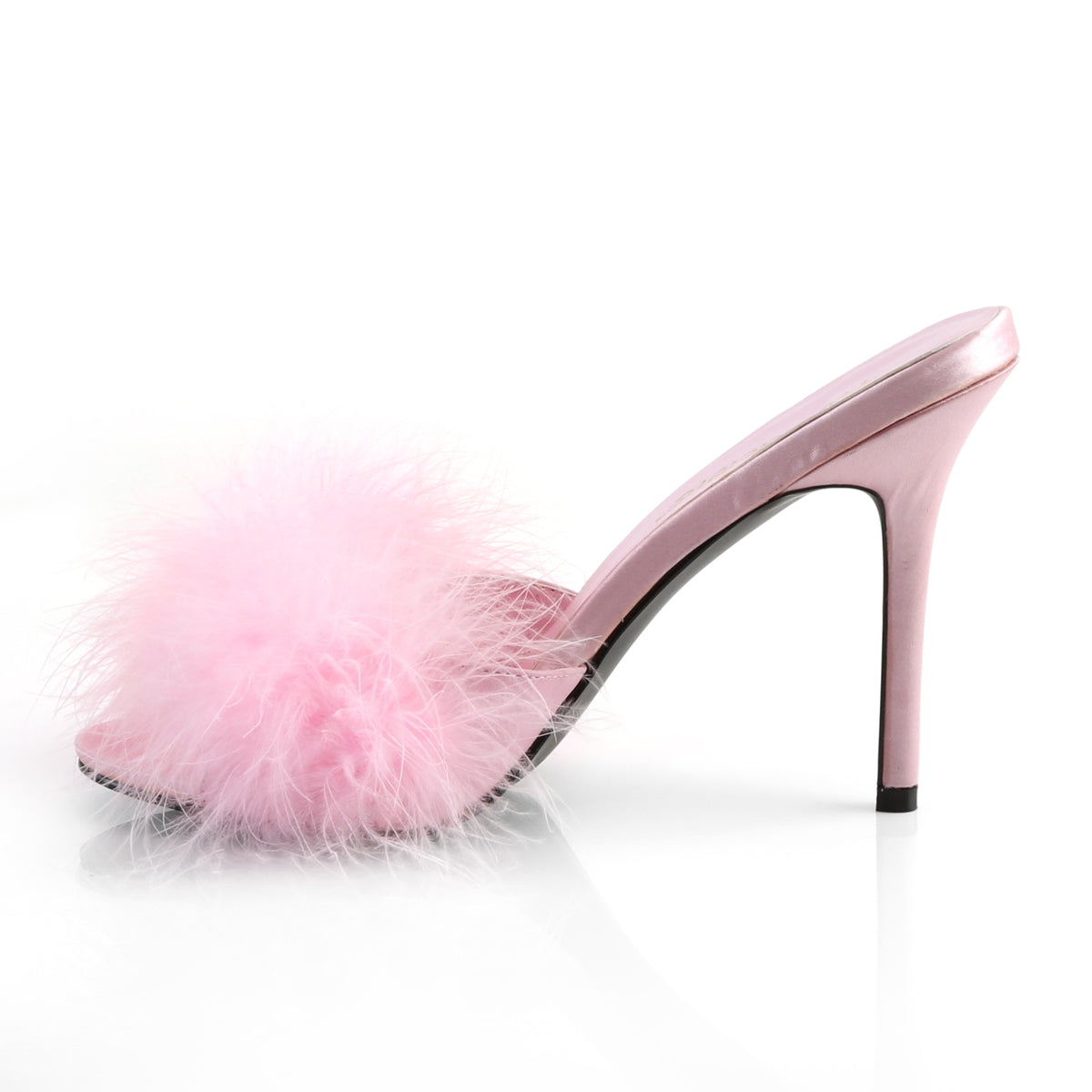 CLASSIQUE-01F Fabulicious B Pink Pu-Fur Shoes [Sexy Shoes]