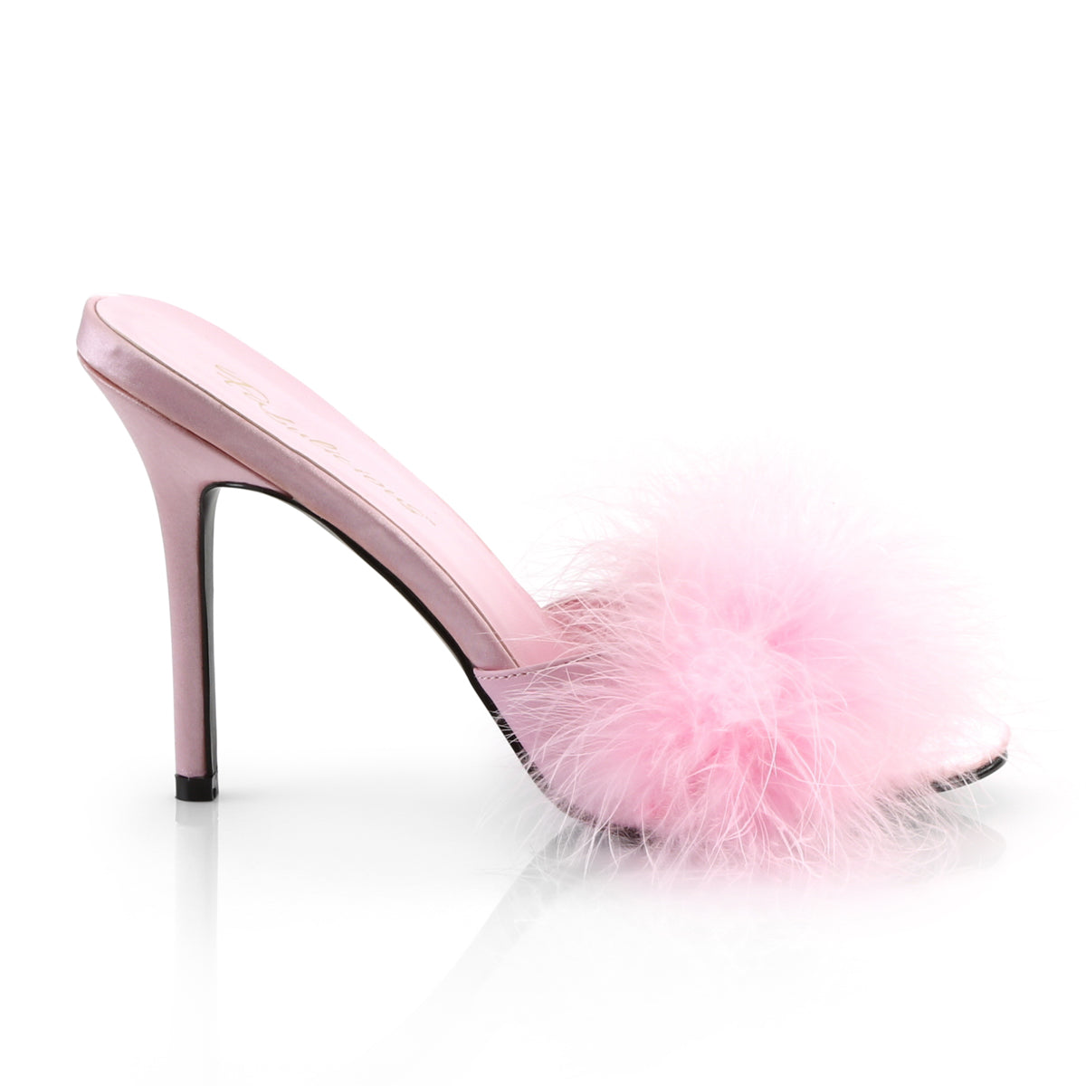 CLASSIQUE-01F Fabulicious B Pink Pu-Fur Shoes [Sexy Shoes]