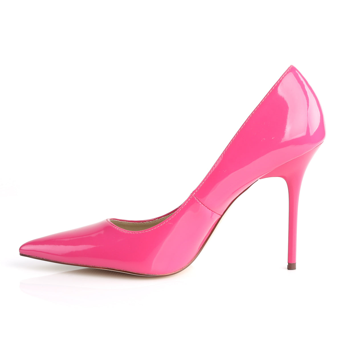 CLASSIQUE-20 Pleaser H Pink Patent Single Sole Shoes [Sexy Shoes]