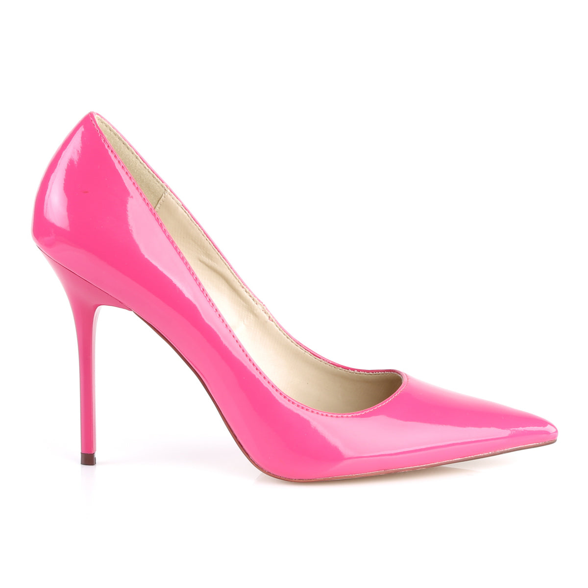 CLASSIQUE-20 Pleaser H Pink Patent Single Sole Shoes [Sexy Shoes]