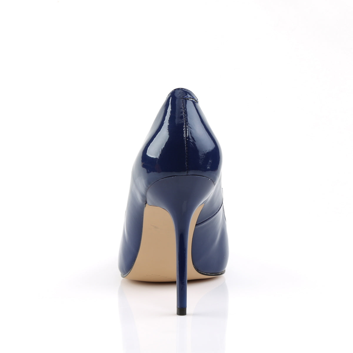 CLASSIQUE-20 Pleaser Navy Blue Patent Single Sole Shoes [Fetish Shoes]