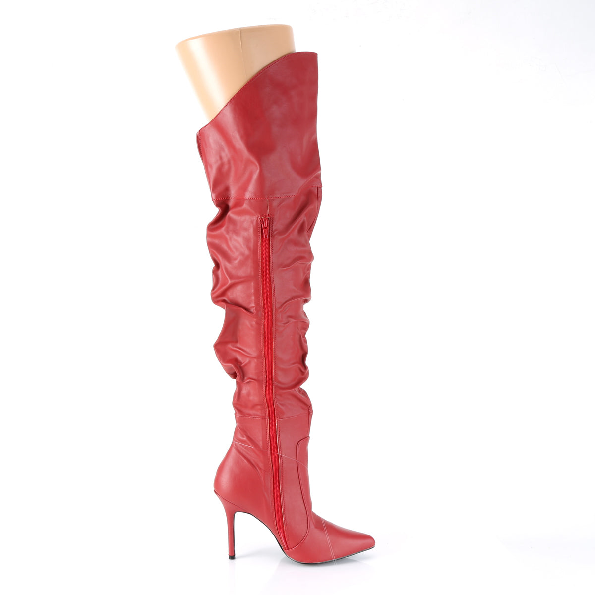 CLASSIQUE-3011 Pleaser Red Faux Leather Single Sole Shoes [Kinky Boots]