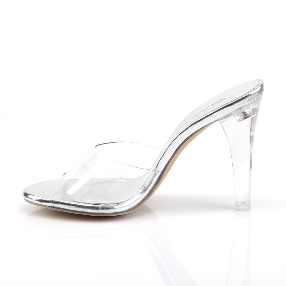 CLEARLY-401 Fabulicious Clear Lucite Shoes [posing comp heels]