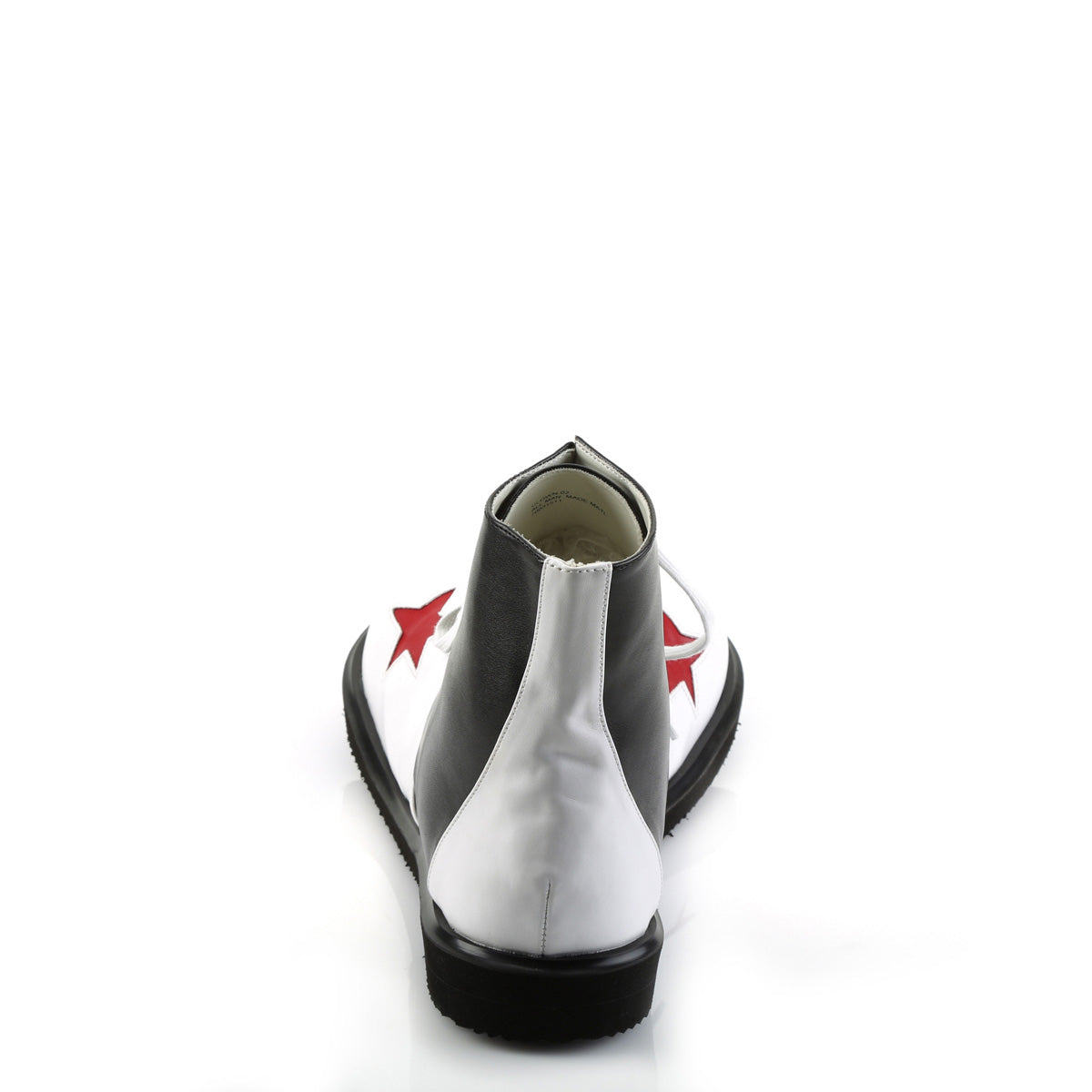 CLOWN-02 Fancy Dress Costume Funtasma Men's Shoes Black-White Pu