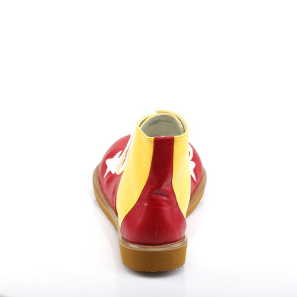 CLOWN-02 Fancy Dress Costume Funtasma Men's Shoes Yellow-Red Pu