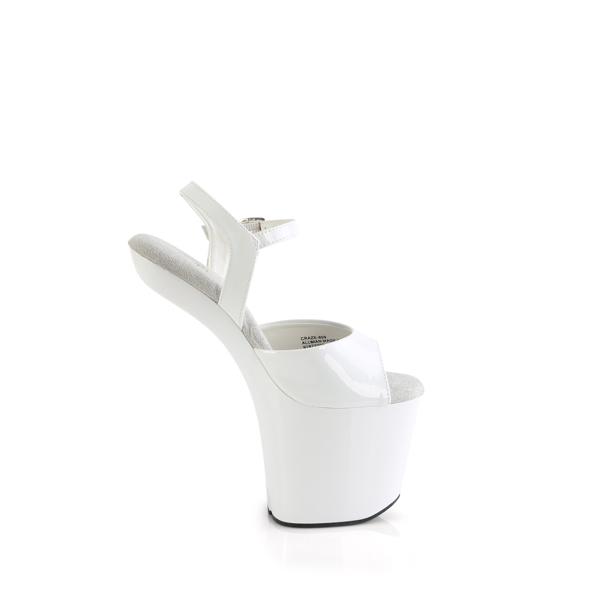 CRAZE-809 Pleaser White Patent/White Platform Shoes [Sexy Shoes]