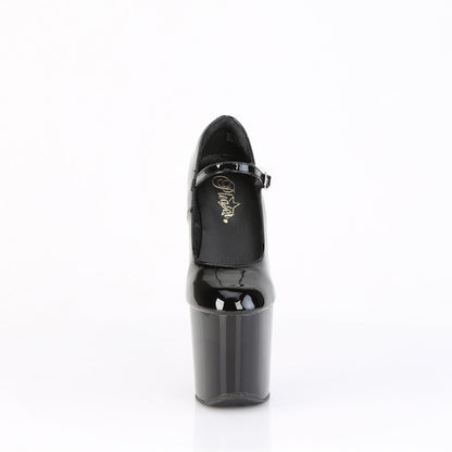 craze 880 pleaser stripper shoes blk pat blk