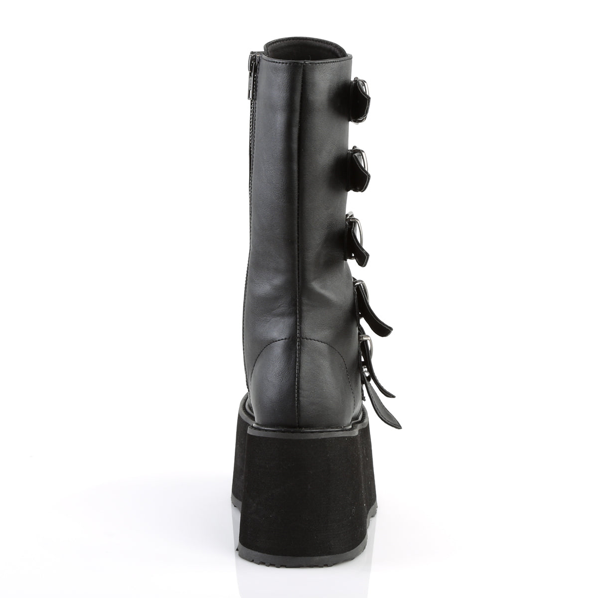 DAMNED-225 Demonia Black Vegan Leather Women's Mid-Calf & Knee High Boots [Demonia Cult Alternative Footwear]