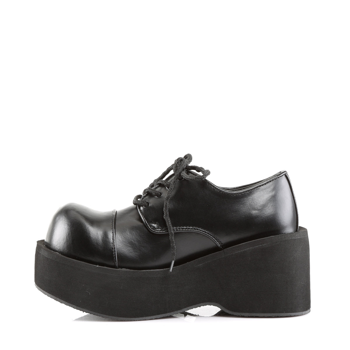 DANK-101 Demonia Black Vegan Leather Women's Heels & Platform Shoes [Demonia Cult Alternative Footwear]